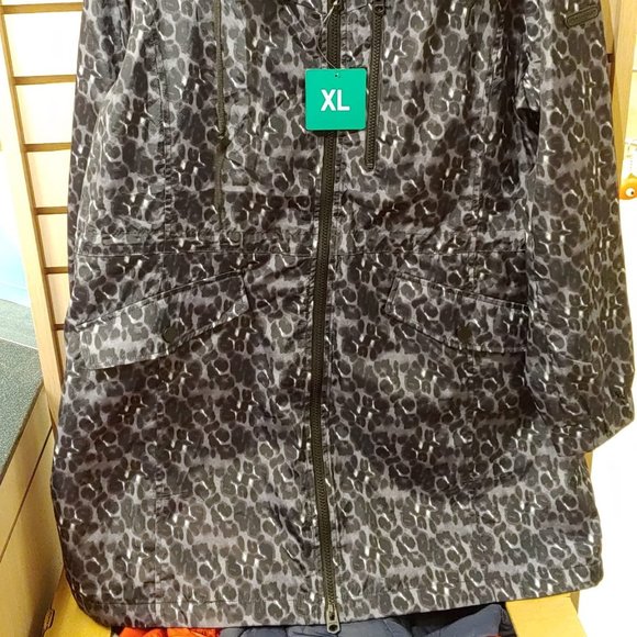 Lucky Brand Women's Rain Coat Jacket Leopard - Picture 3 of 6
